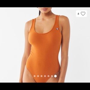 Champion burnt orange bodysuit